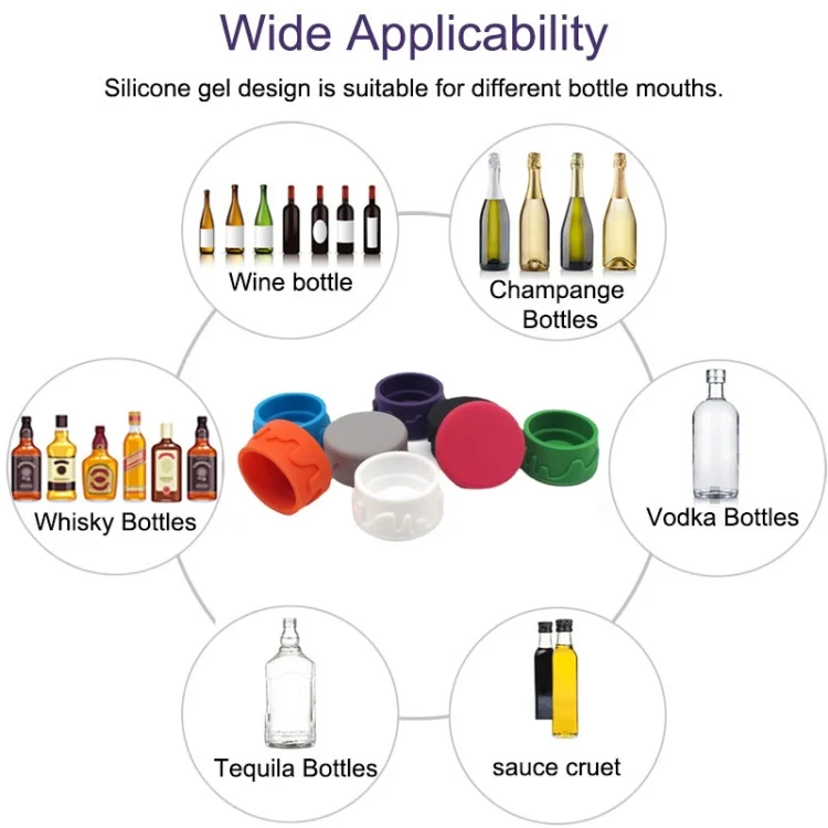 TBD06044915_B4.webp 5pcs FDA Food Grade Silicone Wine Bottle Stopper Wine Corks Leak-Proof Stopper - Image 5