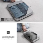 6 In 1 Compression Mesh Travel Cubes Clothes Underwear Packing Bags - Image 6