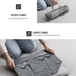 6 In 1 Compression Mesh Travel Cubes Clothes Underwear Packing Bags - Image 7