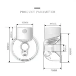 S12 LCD Screen Smart Large Capacity Portable Wearable Silent Electric Breast Pump - Image 3
