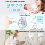 S12 LCD Screen Smart Large Capacity Portable Wearable Silent Electric Breast Pump - Image 4