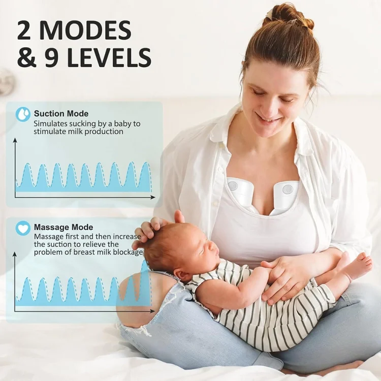 TBD06044938_B6.webp S12 LCD Screen Smart Large Capacity Portable Wearable Silent Electric Breast Pump - Image 7