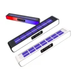 Solar Burst Red Blue Roadblock Lamp Construction Signal Lights Garden Decoration Courtyard Wall Lamp - Image 2