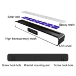 Solar Burst Red Blue Roadblock Lamp Construction Signal Lights Garden Decoration Courtyard Wall Lamp - Image 4