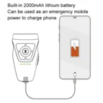Dual Ultrasonic Repeller Pet Stop Barker With Mobile Power Supply Flashing Lighting Horn Function - Image 4