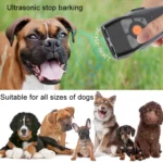 Dual Ultrasonic Repeller Pet Stop Barker With Mobile Power Supply Flashing Lighting Horn Function - Image 6
