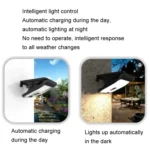 Solar Outdoor Clip Light LED Courtyard Garden Lamp Human Induction Wall Light Emergency Light - Image 5