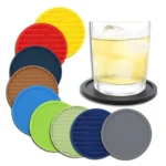 10cm Simple Round Thickened Silicone Coaster Anti-Slip Heat Insulation Anti-Scald Tea Cup Table Mat - Image 2