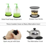 10cm Simple Round Thickened Silicone Coaster Anti-Slip Heat Insulation Anti-Scald Tea Cup Table Mat - Image 5