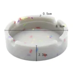 Round Silicone Luminous Ashtray Fluorescent Car Ashtray - Image 4