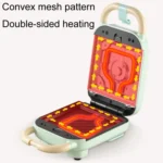 YIDPU Multifunctional Family Breakfast Maker Light Diet Sandwich Waffle Baker, CN Plug - Image 4