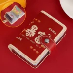 Festive Cartoon Snap-Type Anti-Degaussing Card Holder Lucky Change ID Storage Bag
