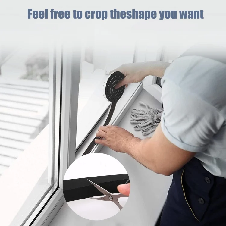 TBD06044988_B4.webp Foam Strips With Adhesive High Density Foam Closed Cell Tape Seal For Doors And Windows - Image 5