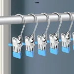 5pcs /Pack Stainless Steel Flat Clip With Hook Anti-Scratch Catch Laundry Drying Holder - Image 7