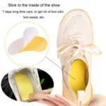 2packs Disposable Portable Deodorizing Insole Paste Remove Odor Absorb Foot Sweat Insole Deodorizing Artifacts - Image 3