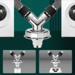 Y-shape Washing Machine Floor Drain Joint Pipe Connector - Image 2