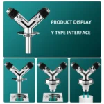 Y-shape Washing Machine Floor Drain Joint Pipe Connector - Image 3