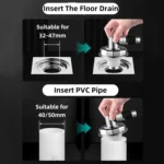 Y-shape Washing Machine Floor Drain Joint Pipe Connector - Image 5