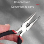 4.5 Inch Industrial Grade Mini Wire Pliers Portable Handmade Pliers With Plasticized Handle - Image 3