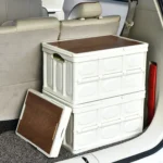 Foldable Outdoor Camping Storage Case Car Storage Box Organizer With Wooden Lid - Image 8