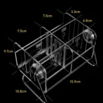 6-grid 360-degree Rotating Acrylic Remote Control Stationery Storage Box - Image 3