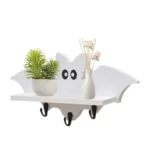 Cartoon Bat Shape Wooden Wall Mount Storage Rack Key Holder