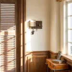 Solid Wood Wall-Mounted Retro Storage Rack Shelf Entryway Mail And Key Holder - Image 5