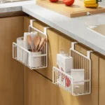 Behind-the-door Hanging Basket Kitchen Condiment Storage Rack Hanging Storage Rack - Image 4