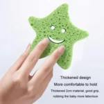 Baby Bathing Wood Pulp Sponge Cute Cartoon Soft Bath Sponge Bath Scrubber - Image 7