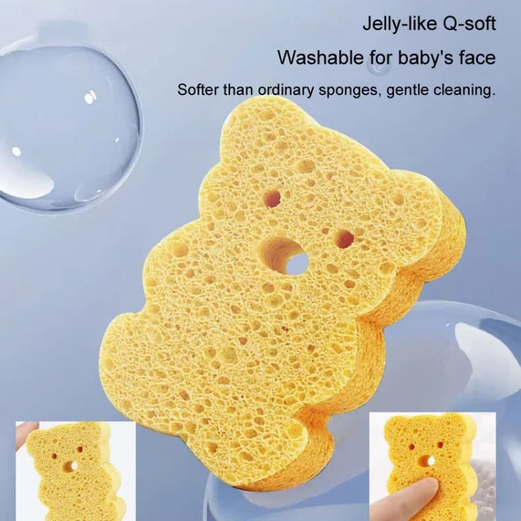 TBD06045044_B9.webp Baby Bathing Wood Pulp Sponge Cute Cartoon Soft Bath Sponge Bath Scrubber - Image 10