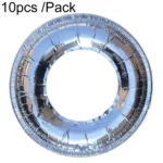 10pcs /Pack Gas Stove Oil-Proof Pad Cooktop Tinfoil Circle Kitchen Aluminum Foil Cleaning Mat