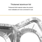 10pcs /Pack Gas Stove Oil-Proof Pad Cooktop Tinfoil Circle Kitchen Aluminum Foil Cleaning Mat - Image 4