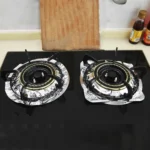 10pcs /Pack Gas Stove Oil-Proof Pad Cooktop Tinfoil Circle Kitchen Aluminum Foil Cleaning Mat - Image 9