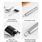 Stainless Steel Roller Noodle Cutter Kitchen Vegetable Onion And Garlic Chopping Tools - Image 4