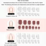 24pcs/box Handmade Nail Glitter Nail Jelly Glue Finished Patch - Image 4