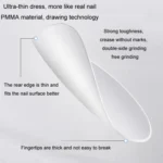 10pairs Of 100pcs/Box Frosted False Nails Artificial Tip - Image 4