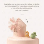 ZAY-H007 LED Light Double Spray Wireless Mini Desktop Windmill Music Humidifier - Image 6