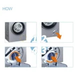 For Siemens Bosch WM1095/1065 WD7205 Washing Machine Drainage Pump Drain Outlet Seal Cover Plug - Image 6