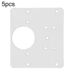 5pcs Cabinet Door Repair Hinge Mounting Plate Hinge Fixing Panel Installing Piece Tool