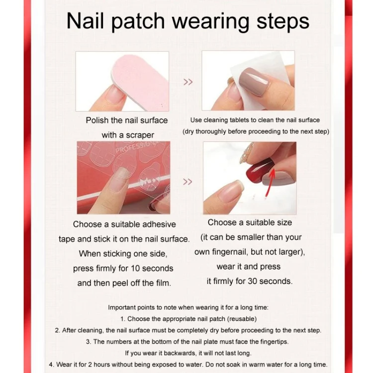 TBD06045170_B5.webp 24pcs/box Frosted Leopard Finished Ballet Manicure Patches - Image 6