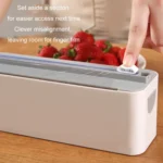 Wall-mounted Magnetic Cling Film Kitchen Paper Storage Cutter - Image 7