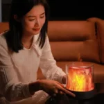 Colorful Light Flame Aromatherapy Humidifier Home Ambient Light Desktop Fragrance Diffuser - Image 11