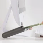 Desktop Computer Monitor Auxiliary Pen Holder Desk Adhesive Storage Box - Image 5