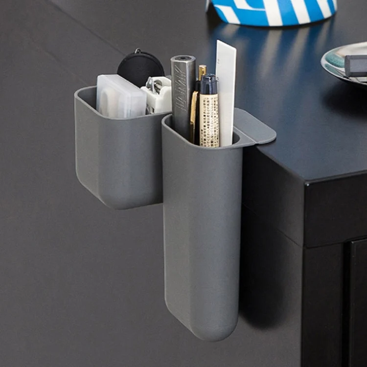 TBD06045256_B6.webp Desktop Computer Monitor Auxiliary Pen Holder Desk Adhesive Storage Box - Image 7