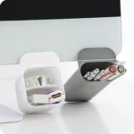 Desktop Computer Monitor Auxiliary Pen Holder Desk Adhesive Storage Box - Image 8