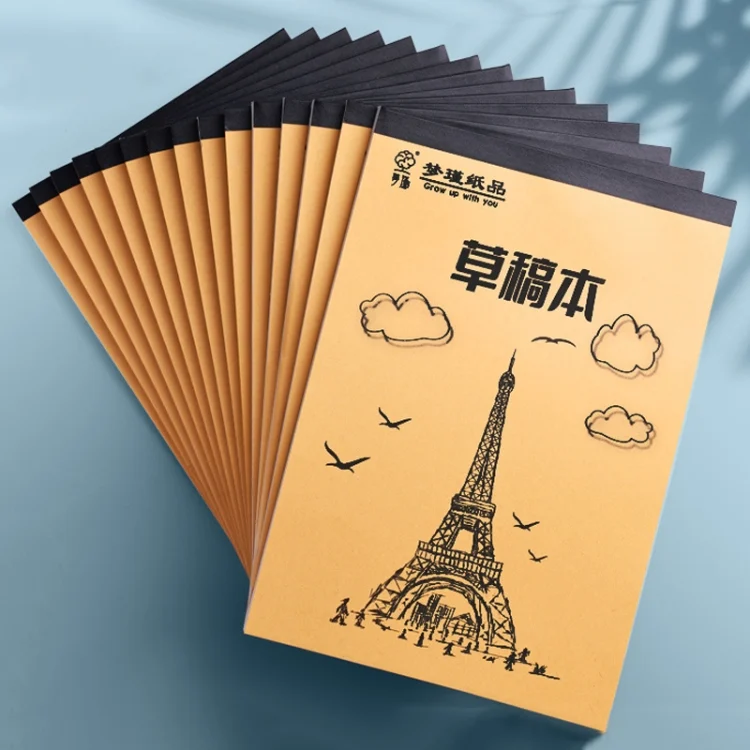 100 Pages /Book Thickened Glue Binding Draft Book Students Multipurpose Blank Sketch Paper