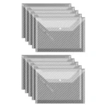 10pcs A4 Waterproof Transparent Thickened Folder Archive Bag