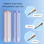 20pcs /Bag Transparent Pen Caps Pencil Sleeves Protective Pencil Tip Cap - Image 3