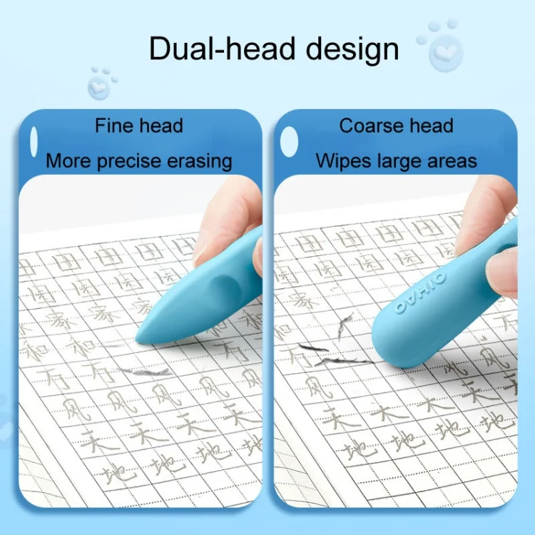 TBD06045307_B4.webp 3pcs /Box QIHAO 8870 Cave Eraser For Elementary School Students No Trace No Chip Eraser - Image 5