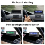 Car Digital Display Clock Luminous Electronic Thermometer Voltmeter - Image 4